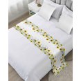 thumbnail image 1 of Bed Runner Scarf for Twin Size Bed, Sunflower Beds Scarf Throws for Foot of Bedding, Sage Green Summer Botanical Eucalyptus Farmhouse Bee Decorative Beds Runners for Bedroom Guestroom, 71"x20", 1 of 8