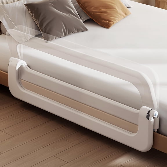 Bed Safety Rail 78.7 Inch Adjustable Height For Queen King Bunk Full Size Beds