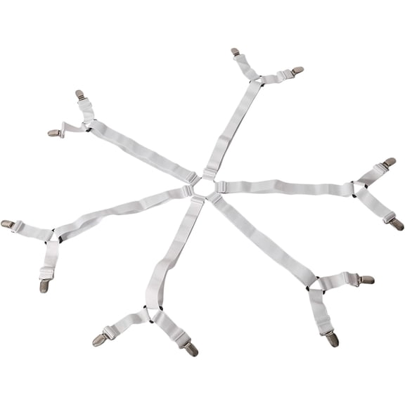 Bed Sheet Holder Straps Adjustable Elastic Fitted Bed Sheet Holder Fasteners Suspenders Suit for Twin King