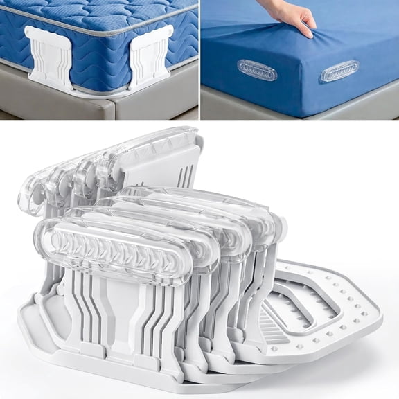 Bed Sheet Holders, 4 Pack Foldable for Mattress Corners