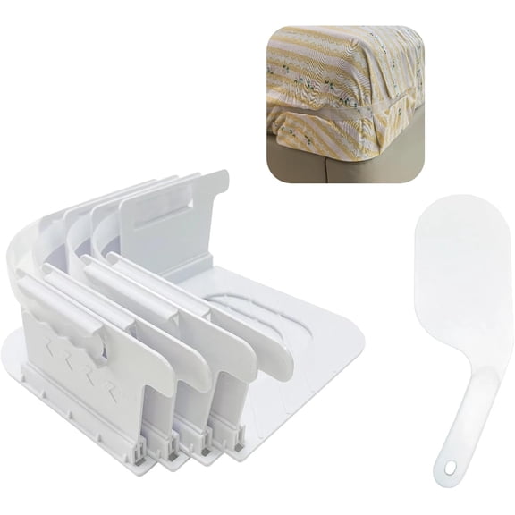 Bed Sheet Holders for CornersBed Sheet Holders with Anti-SlipCompatible with All mattresseswith All mattresses Fixed FirmlyNot Loose Keep Sheets Firm and Tight 4PCS White