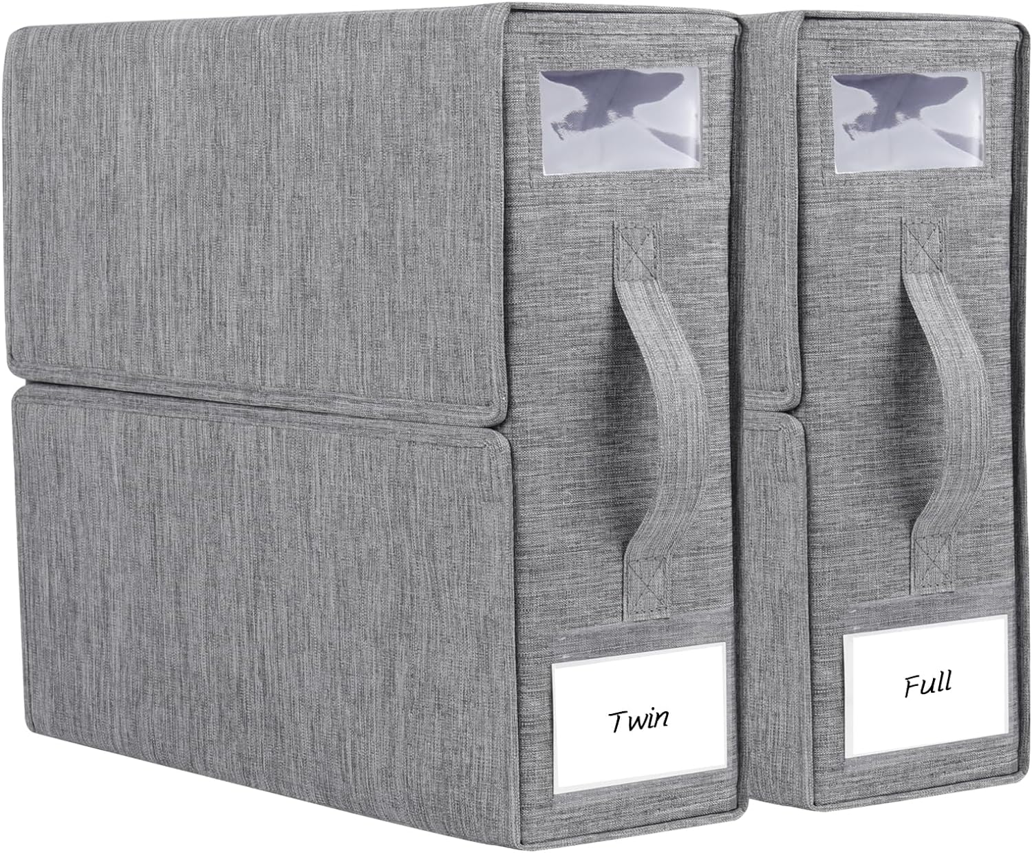 Bed Sheet Organizer 2 Pack Foldable Linen Closet Organizers and Storage