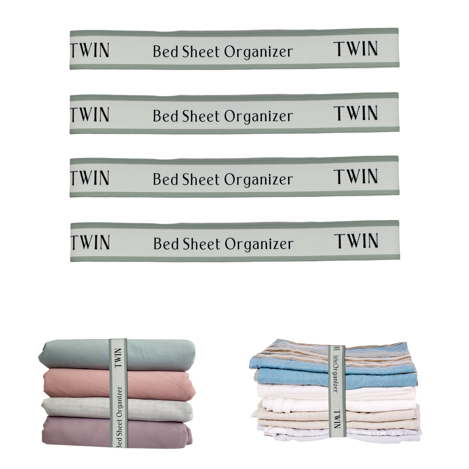 Sheet Keeper Made in The USA Closet Organization – Bed Sheet Organizer –  Closet Organizer Sheet Bands Bed Linen Label – Bed Sheet Storage Sheet  Labels