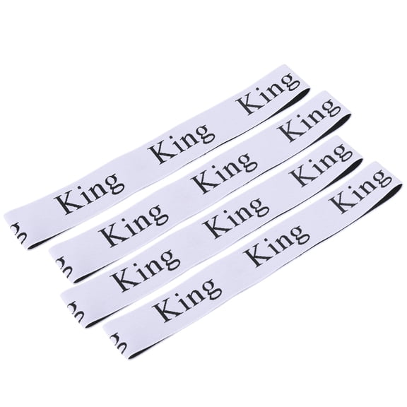 Bed Sheet Organizer Bands, 4 Pieces, White (KING)