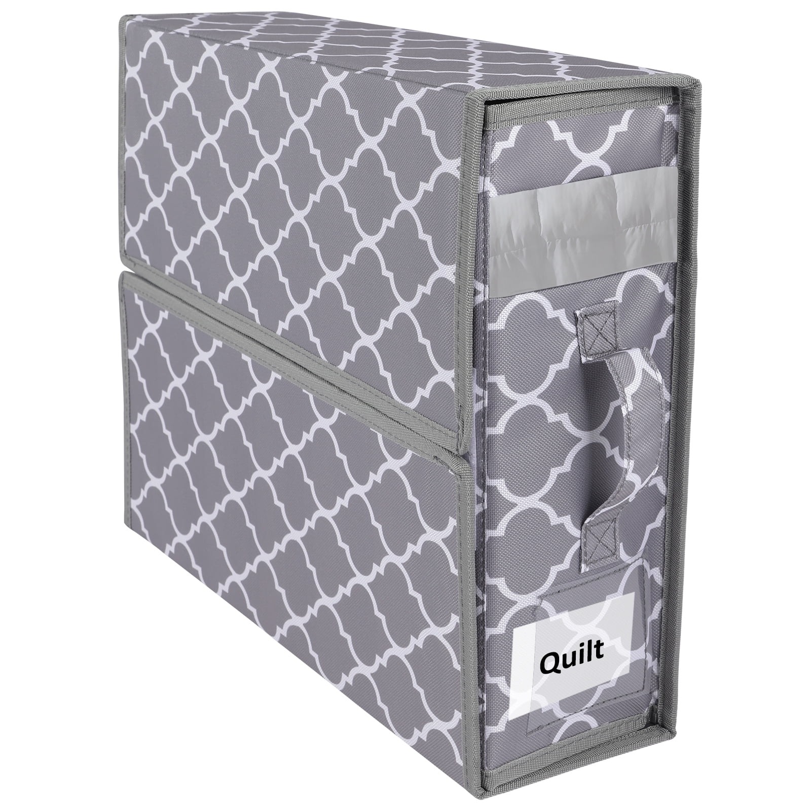 Bed Sheet Organizer with Clear Window Oxford Cloth Bed Sheet Storage