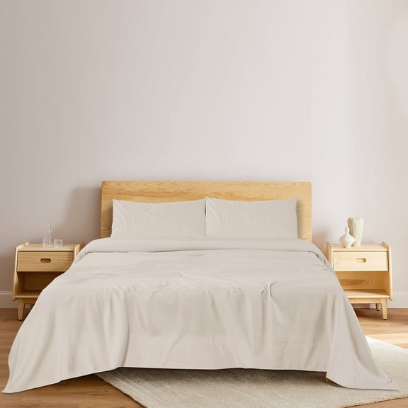 Bed Sheet Set 4 PC 1800 TC Microblend Deep Pocket Sheets Full King Queen Twin