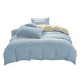 thumbnail image 1 of Bed Sheet Set 4-Piece All-Season Washable Solid Color Duvet Cover and Pillowcases for Bed in Multiple Sizes, 1 of 9
