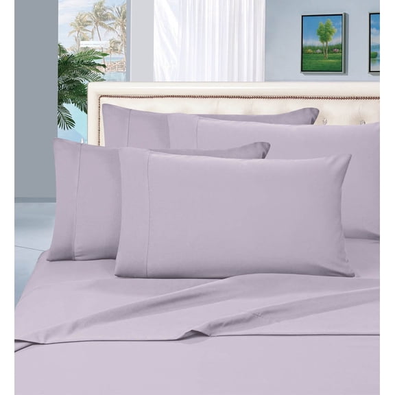 Bed Sheet Set 5-Piece Bed Sheet set, Deep Pocket Split King Lilac