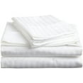 thumbnail image 1 of Bed Sheet Set Bundle - 10PC Bedding Collection - 2 Flat Sheet, 2 Fitted Sheet Upto 16" Deep Pocket & 6 Pillowcases - 100% Egyptian Cotton Sheets 400TC - White Stripe, Twin-XXL Size., 1 of 4