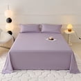 thumbnail image 1 of Bed Sheet Set Full Size with 2 Pillowcases, Soft Washable Polyester, Solid Color Bedding for All Seasons, 1 of 6