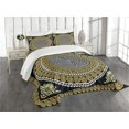 thumbnail image 1 of Bed Sheet Set Greek Frieze with Vintage Ornament Meander Pattern From Greece Decor 3 Piece Bedding, 1 of 5