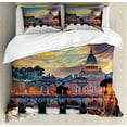 thumbnail image 1 of Bed Sheet Set Italy /King/Full Size for Kids Adult Microfiber Italian Rome Venice Pisa Tower Tuscan, 1 of 5