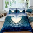 thumbnail image 1 of Bed Sheet Set Ocean Wave Bedding Set Comforter Cover for Kids Boys Teens Hawaiian Beach Underwater, 1 of 5
