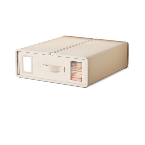 Bed Sheet Storage Box for Quilt Cover Organizer Foldable Fabric Storage Container for Bedding Sets Large Capacity Home Organizer for Linens Pillows Blankets Portable Closet Organizer for Bedroom