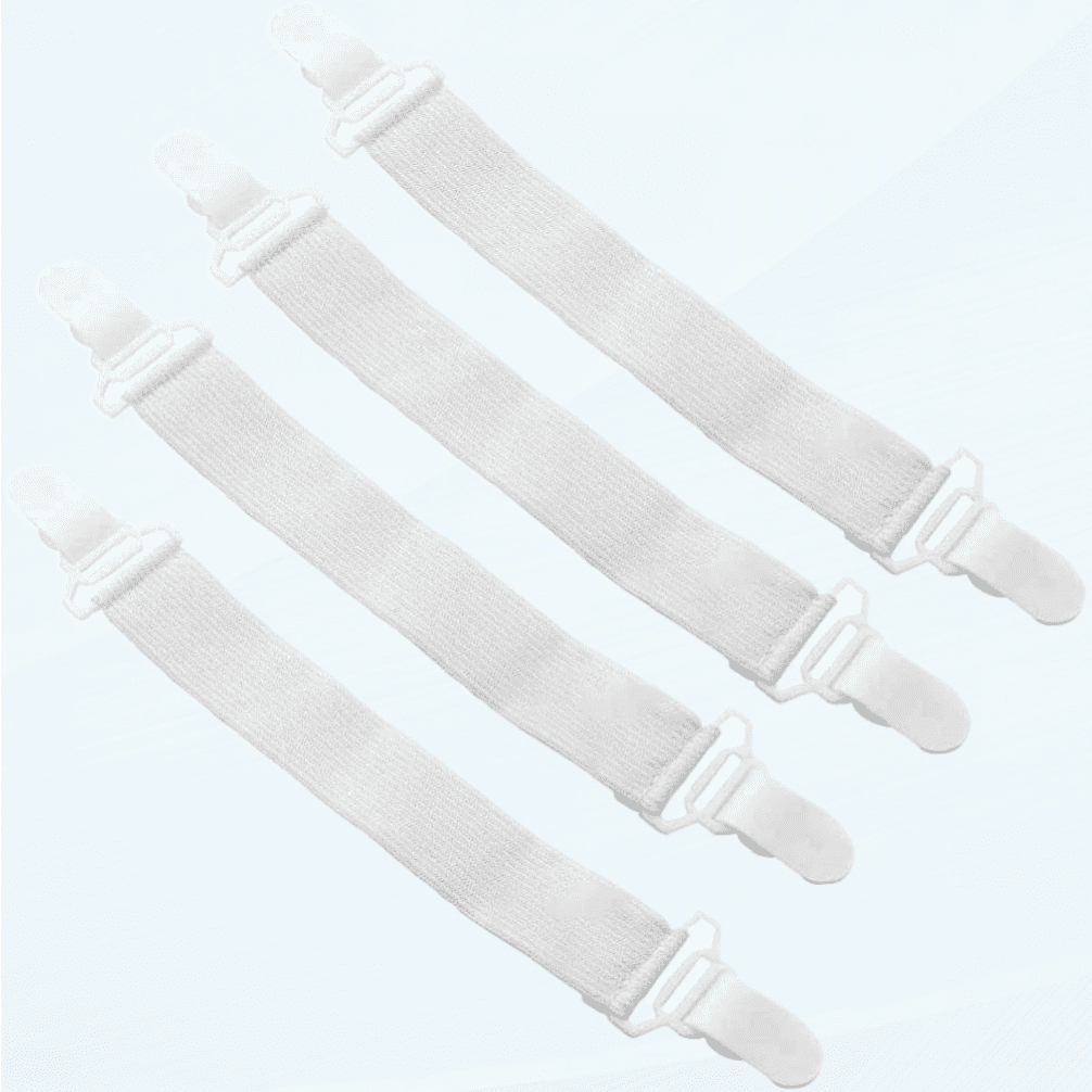 Bed Sheet Straps Clips, Elastic Mattress Grippers, Suspenders Holder