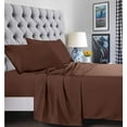 thumbnail image 1 of Bed Sheets - 16 Inch Deep Pocket 6 Piece Microfiber Bedding Sheets & Pillowcase SetsSheet set - Queen Chocolate Brown, 1 of 6