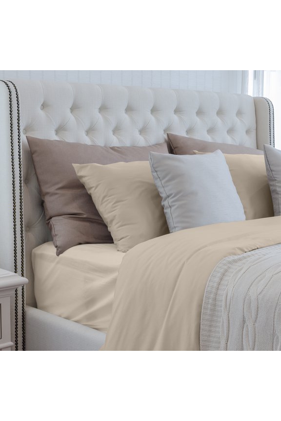 Bed Sheets Luxuriously Soft 100% Viscose Derived from Bamboo 3-Piece sheet Set , Oeko-TEX Certified, Twin - Linen,Cotton Sheets