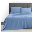 thumbnail image 1 of Bed Sheets, Premier 1800 Series 4 Piece Bed Sheet Set, Deep Pocket, Wrinkle, Fade, Stain Resistant, Luxury Soft Bedding Sheets & Pillowcases, King, Blue Heaven, 1 of 9