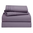 thumbnail image 1 of Bed Sheets, Premier 1800 Series Bed Sheet Set, Deep Pocket, Wrinkle, Fade, Stain Resistant, Luxury Soft Bedding Sheets & Pillowcases, California King, Gayish Purple, 1 of 7