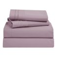 thumbnail image 1 of Bed Sheets, Premier 1800 Series Bed Sheet Set, Deep Pocket, Wrinkle, Fade, Stain Resistant, Luxury Soft Bedding Sheets & Pillowcases, Full, Dusty Purple, 1 of 7