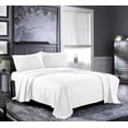 thumbnail image 1 of Bed Sheets - Queen Sheet Set [4-Piece, White] - Hotel Luxury 100% Cotton - Soft and Breathable - Deep Pocket Fitted Sheet, Flat Sheet, Pillow Cases, 1 of 5