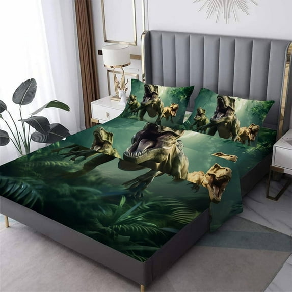 Bed Sheets Queen Size,Bedding Set Fitted Sheet for Kids Boys Girls Teens Room Decor,1 flat sheet,1 fitted sheet,and 2 Large Pillowcase,2 Pillowcase