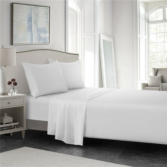 Bed Sheets Set, 1800 Series Deep Pocket Soft Microfiber 4 Piece Queen