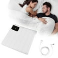 thumbnail image 1 of Grounding Sheets for All Mattress Sizes, Grounding Mat for Bed 10% Silver Fiber+90% Organic Cotton Grounding Sheets Sleeping Earth Grounded Mat, with Cord，59.8"x80", White, 1 of 9
