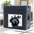 thumbnail image 1 of Bed Sheets Set Wrinkle-Free 1500 Series 4-Piece Bed Sheet Set - FLOWERS Collection - Deep Pocket, King, Enchantress-Navy, 1 of 2