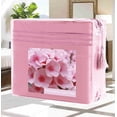 thumbnail image 1 of Bed Sheets Set Wrinkle-Free 1500 Series 4-Piece Bed Sheet Set - FLOWERS Collection - Deep Pocket, King, Periwinkle-Light Pink, 1 of 2