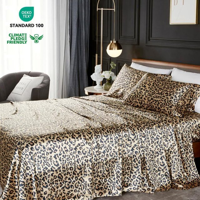 Bed Sheets, Twin XL Size Sheet Sets, Luxury and Soft Satin Sheets, 3