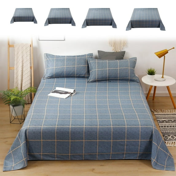 Bed Sheets under $5! CQCYD Soft Breathable All Season Single Bed Sheet, Wrinkle Resistant Easy Care Fitted Flat Sheet for Bedroom Hotel Home
