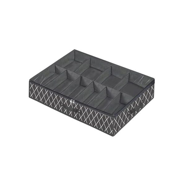 Under Bed Shoe Storage Organizer Box With Clear Cover Fits 24 Pairs, Foldable Non-Woven Containers With Sturdy Cardboard Insert, 29.53X23.62X5.91In 1Pc