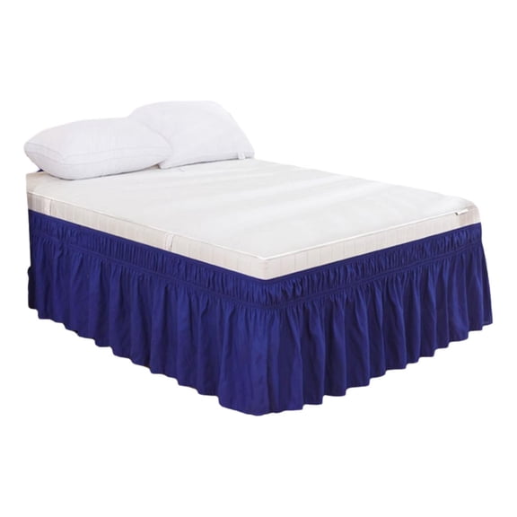 Bed Skirt Cover, Elastic Fit Bed Skirt with Solid Color Design, Mattress Base Cover for Bedroom Bed Frame Decoration