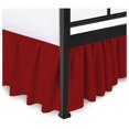 Bed Skirt Dust Ruffle with Split Corners Ruffle Gathered Bed Skirt