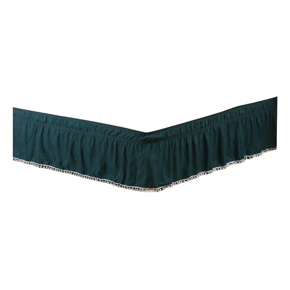 Bed Skirt, Elastic Pleated Design, Slip-Resistant Fit and Full Drop Coverage, for Home and Hospitality Settings, Housekeepers and Homeowners