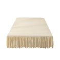 thumbnail image 1 of Bed Skirt, Fitted Bed Skirt, Solid Color Non Slip Polyester Cotton Bed Skirt with Ruffled Edges, Durable Wrinkled Washed Cotton Protective Mattress Cover 150x200cm, 1 of 7