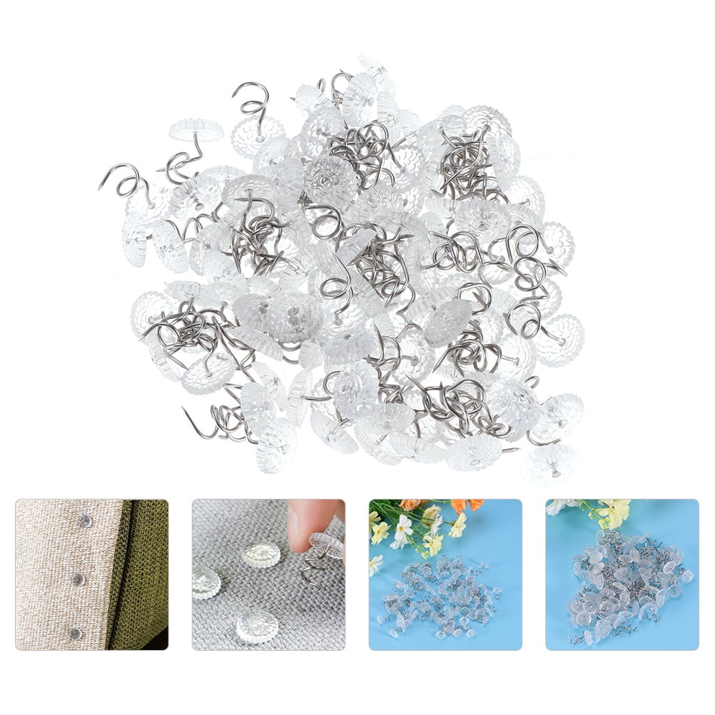 Bed Skirt Pin 150pcs Dust Ruffle Spiral Push Pin to Keep Skirt in Place Bedding Accessories