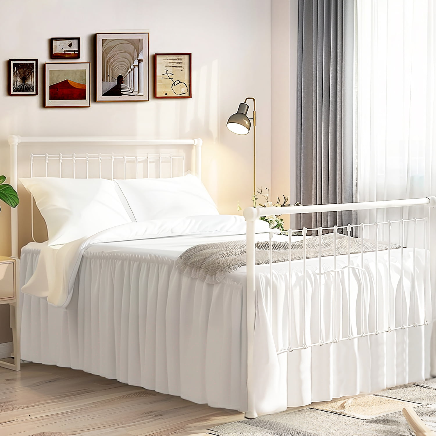 Split Corner Bed Skirt Queen