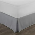 thumbnail image 1 of Bed Skirt Split Corner Queen Size Cotton Blend Fabric 1 Piece Bedskirt Queen Size 21 Inch Drop Length, Silver Grey, 1 of 5