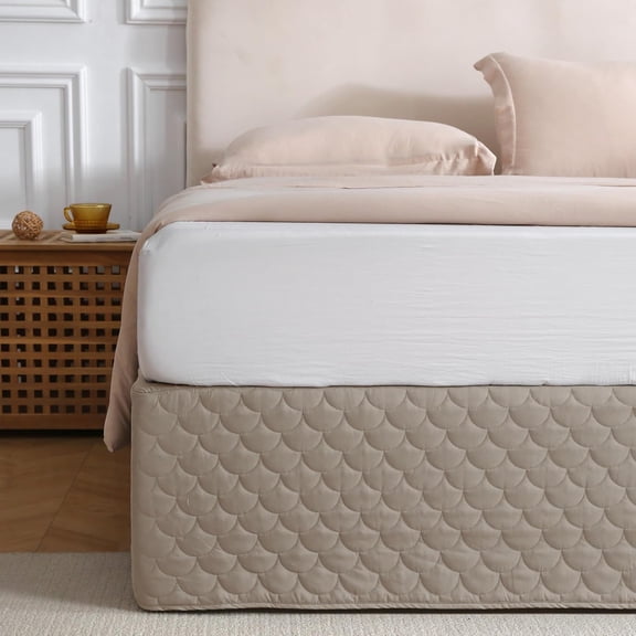 Bed Skirt, Wrap-Around Cover, Wrinkle-Free and Fade-Resistant Box Spring Cover.