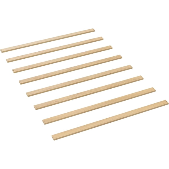 Bed Slats for Twin, Full, Queen & King Sizes - Bed Slat Under Mattress Support - Bunkie Board - Box Spring & Mattress Platform Foundation Replacement - Set of 8 Slats (Full - 53.5")