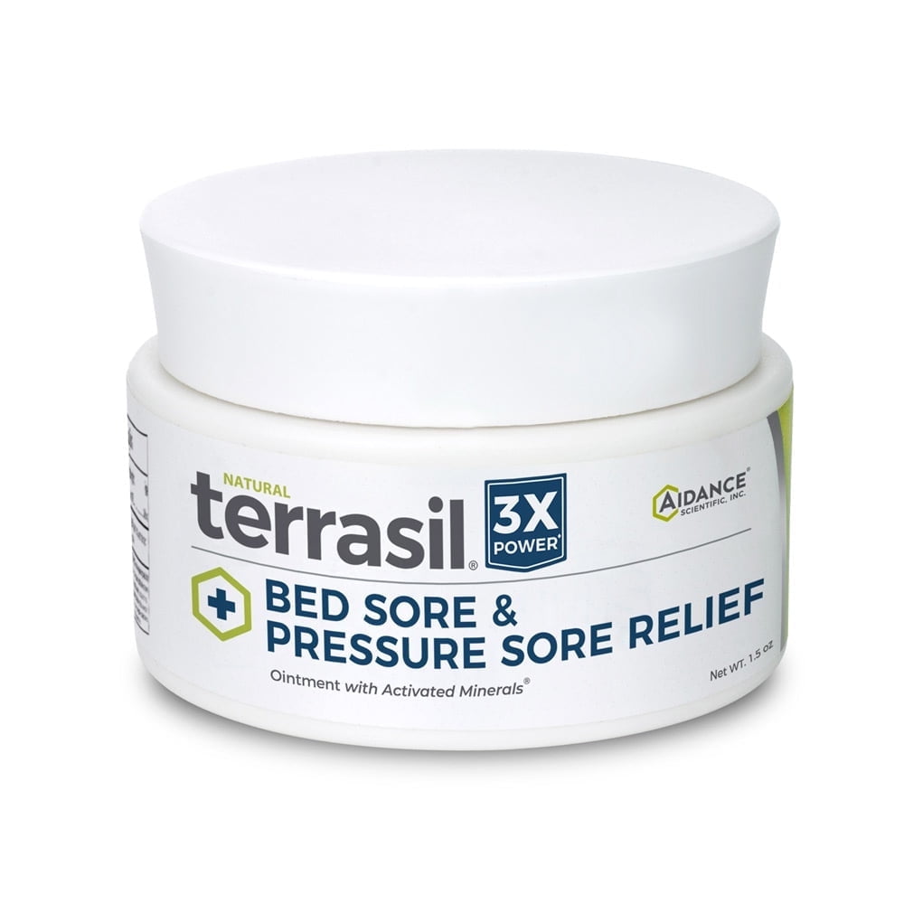 Bed Sores Cream by Terrasil for Natural Treatment of Bed Sores & Pressure Sores - 1.5oz Jar