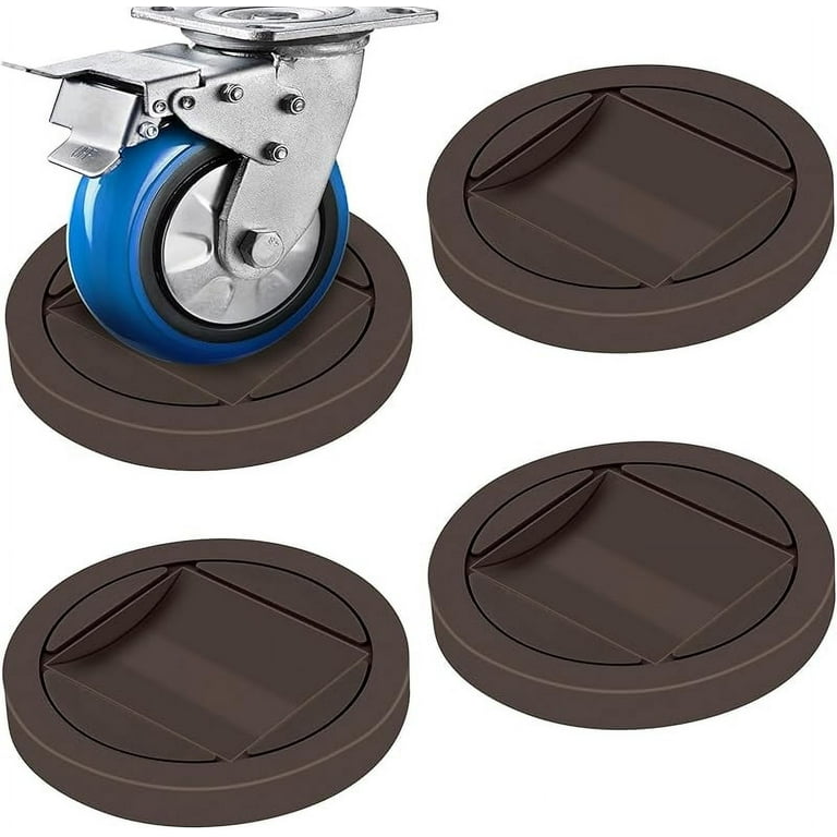 Pack Rubber Bed Frame Stoppers Non-Slip Furniture Wheel Cups