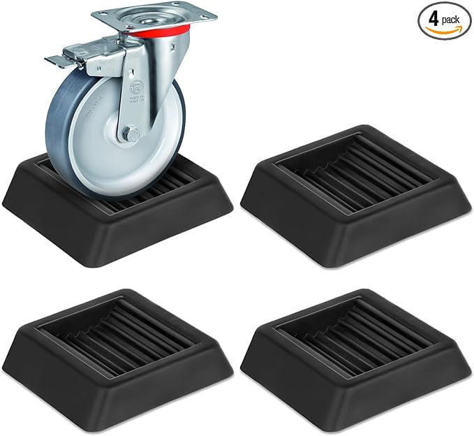 Bed Stoppers to Prevent Sliding 4 Pack Furniture Wheel Stopper for
