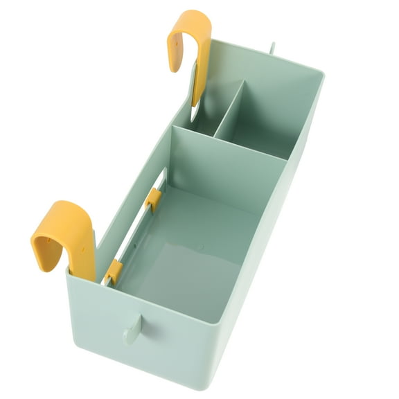 Light Green Bedside Organizer with Detachable Hooks for Home Use PP Material Fits Dorms Offices 1 Set