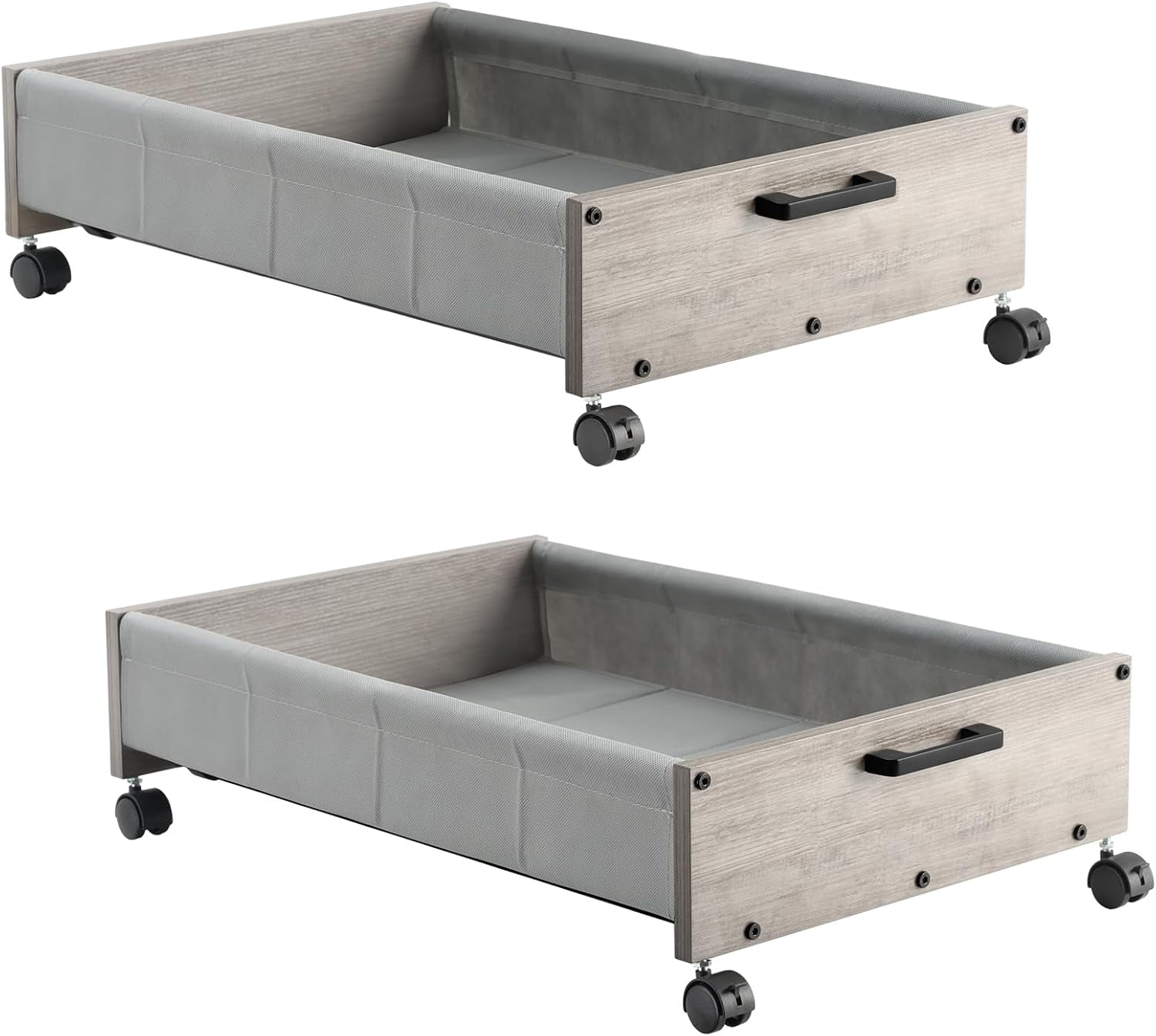 Photo inspiration: Picture Idea: Under Bed Storage Under Bed Storage With Wheels Underbed Drawers