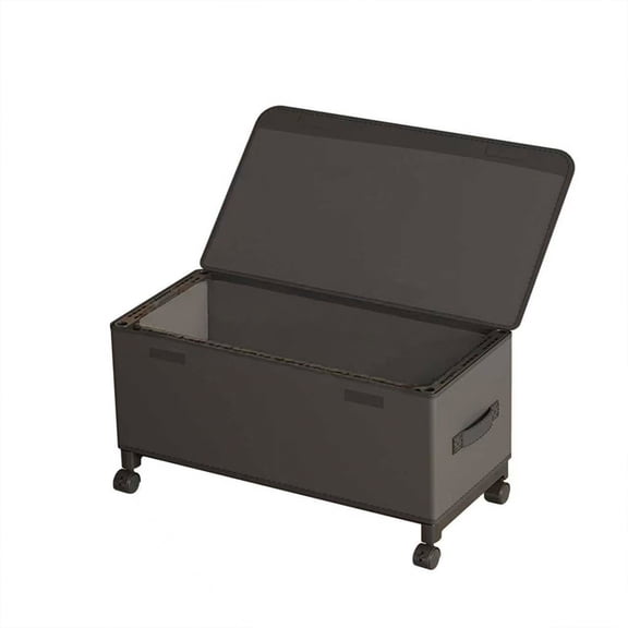 Under Bed Storage Box With Wheels Metal Frame And Transparent Pvc Cover For Clothing Organization Bedroom Storage And Dust-Proof Use 22.44X11.81X11.41In 1.43Lb