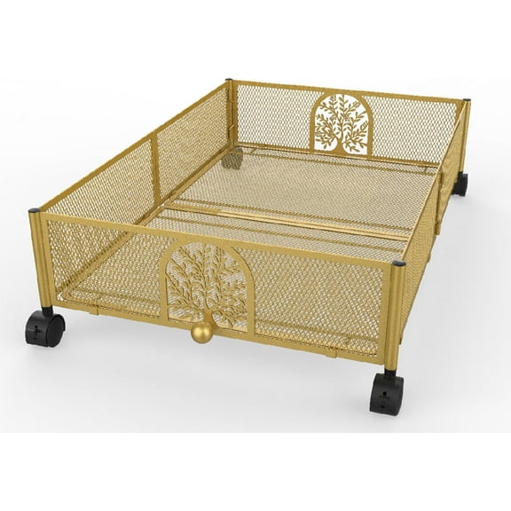 Under Bed Storage Containers Set of 2 Clothes Organizer Stackable Storage Bins for Bedroom, College Dorm Room Sturdy and Durable Under Bed Storage with Wheels Ideal for Toys, Shoe Storage