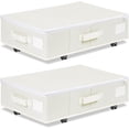 Under Bed Storage with Wheels, Rolling Under Bed Storage Containers ...